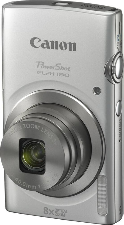 Canon PowerShot ELPH 180 20MP Digital Camera – Silver (Brand New)
