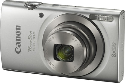 Canon PowerShot ELPH 180 20MP Digital Camera – Silver (Brand New)