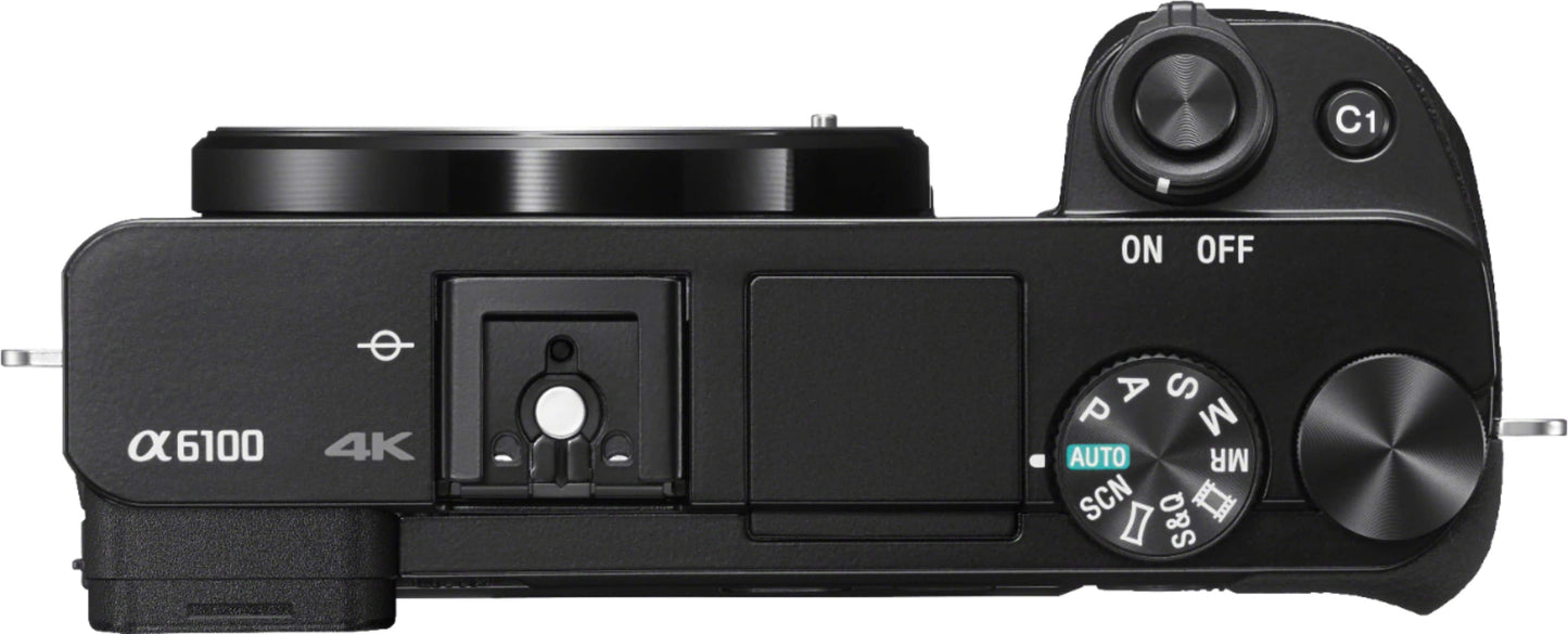 Sony Alpha 6100 24.2MP APS-C Mirrorless Camera (Body Only) – Black (Brand New)