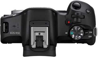Canon EOS R50 4K Mirrorless Camera (Body Only) – Black (Brand New)