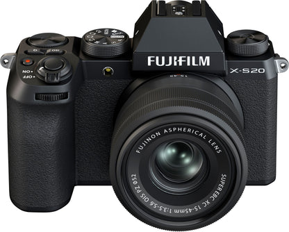 Fujifilm X-S20 Mirrorless Camera with XC 15-45mm F3.5-5.6 OIS PZ Lens Kit – Brand New