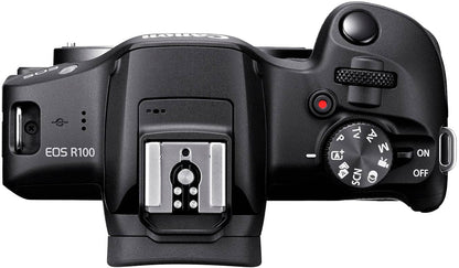 Canon EOS R100 4K Mirrorless Camera (Body Only) – Black (Brand New)