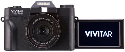Vivitar VECXX101 4K Ultra HD Digital Camera – Black (Brand New)