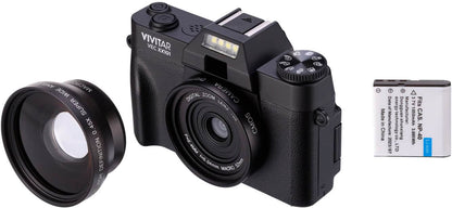 Vivitar VECXX101 4K Ultra HD Digital Camera – Black (Brand New)