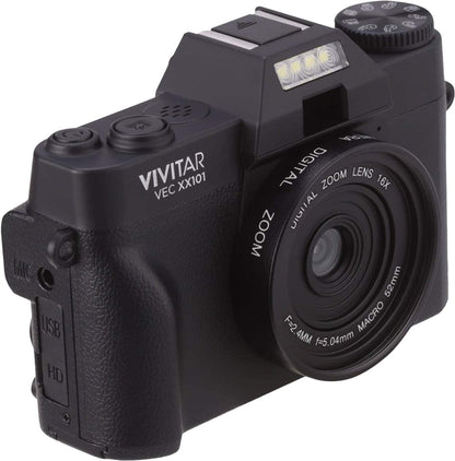 Vivitar VECXX101 4K Ultra HD Digital Camera – Black (Brand New)