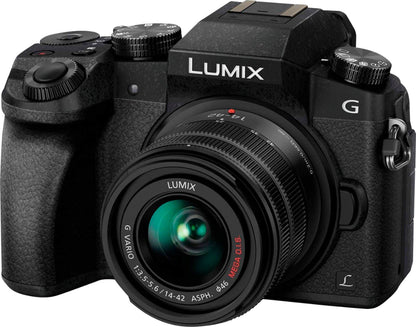 Panasonic LUMIX G7 Mirrorless 4K Camera with 14-42mm F3.5-5.6 II Lens (Brand New)