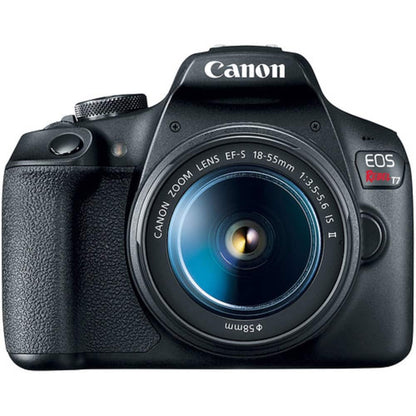 Canon EOS Rebel T7 DSLR with 18-55mm IS II Lens + 32GB + Gadget Bag Bundle