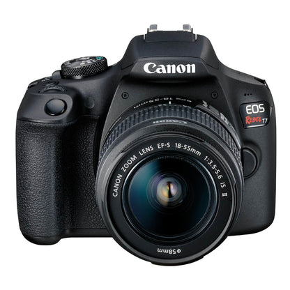Canon EOS Rebel T7 DSLR Camera with EF-S 18-55mm F3.5-5.6 IS II Lens Kit – Black (Brand New)