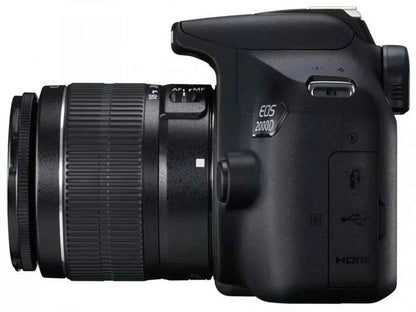 Canon EOS 2000D / Rebel T7 24.1MP DSLR Camera + 18 - 55mm Lens Kit - lucycamera