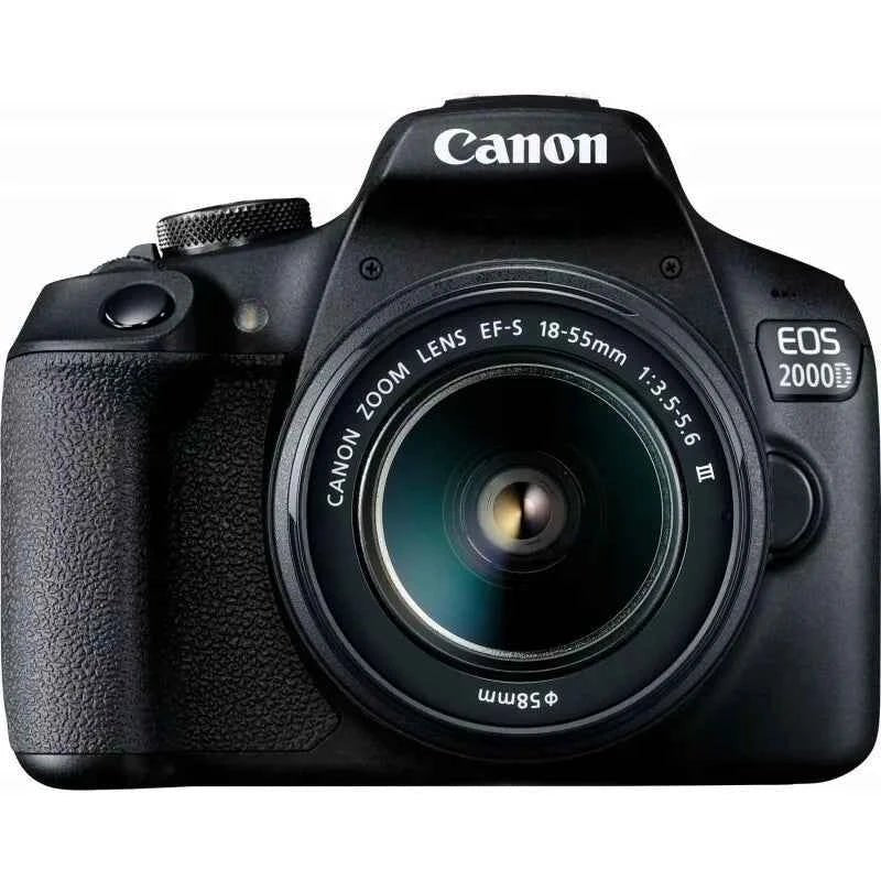 Canon EOS 2000D / Rebel T7 24.1MP DSLR Camera + 18 - 55mm Lens Kit - lucycamera