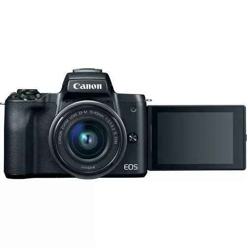 Canon EOS M50 24.1MP Mirrorless Camera with 15 - 45mm Lens - Black - lucycamera