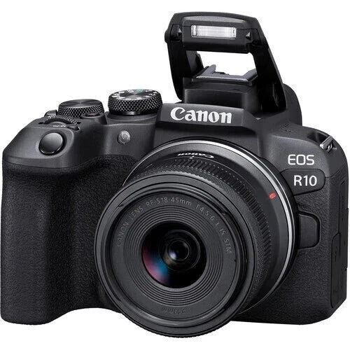 Canon EOS R10 24.2MP APS - C Mirrorless Camera Body Only - Black - lucycamera
