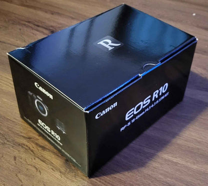 Canon EOS R10 24.2MP APS - C Mirrorless Camera with 18 - 45mm Lens - Black - lucycamera