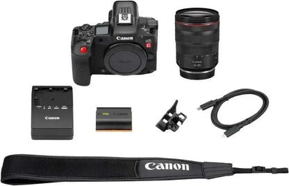 Canon EOS R5 C 45MP 8K Cinema Camera + RF 24 - 105mm f/4L Lens Kit - Black - lucycamera