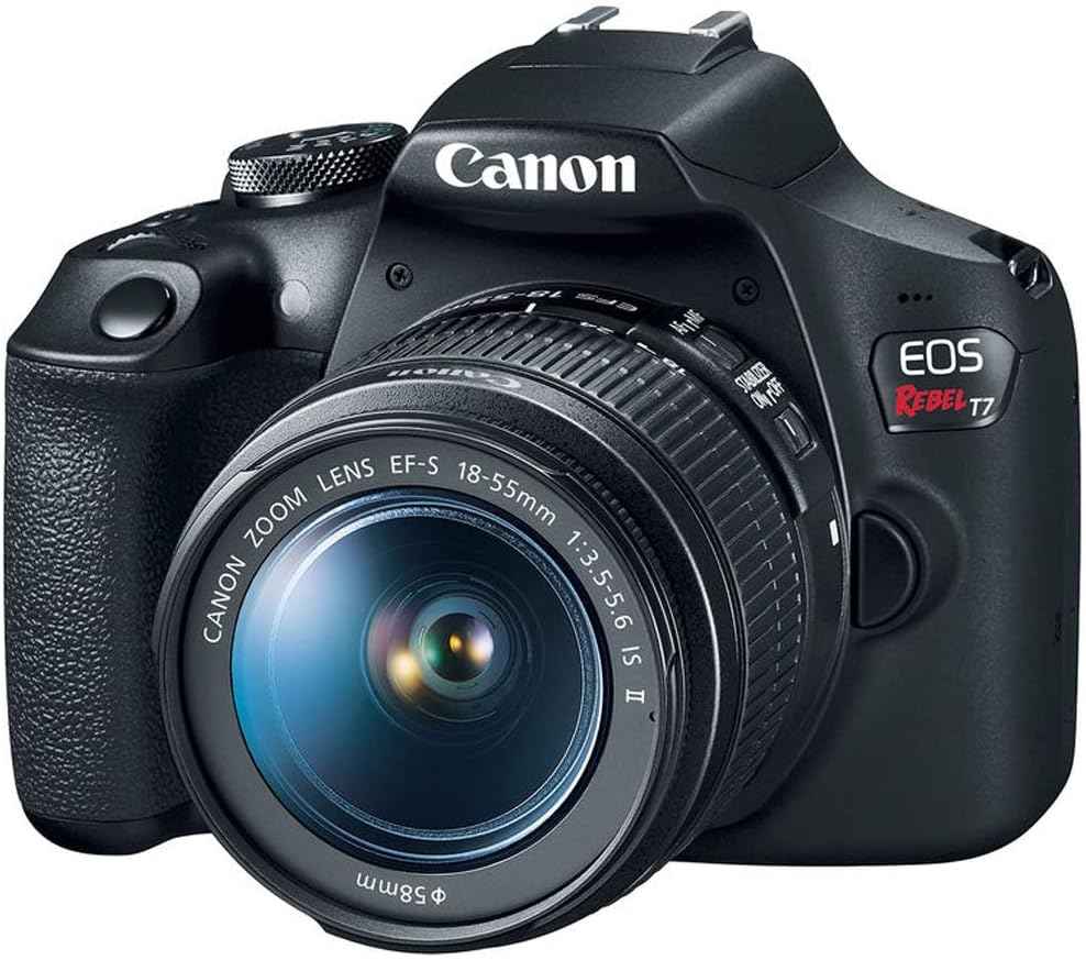 Canon EOS Rebel T7 24.1MP DSLR Camera with 18 - 55mm Lens Kit - Black - lucycamera