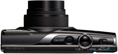 Canon PowerShot ELPH 360 HS 20.2MP 12x Optical Zoom Slim Compact Camera – Black (Brand New)