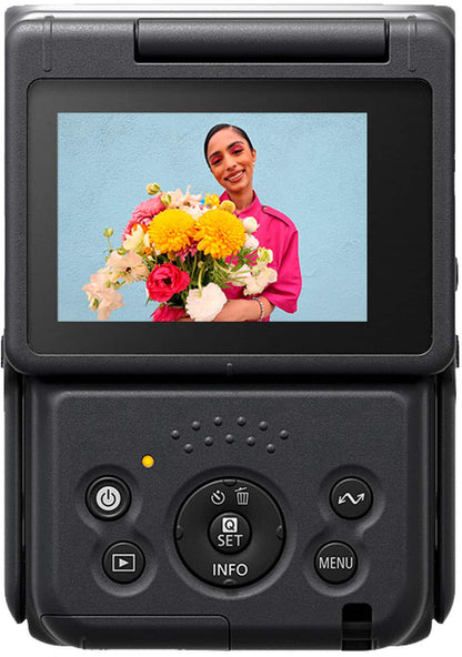 Canon PowerShot V10 20.9MP 4K Vlogging Camera for Content Creators – Silver (Brand New)