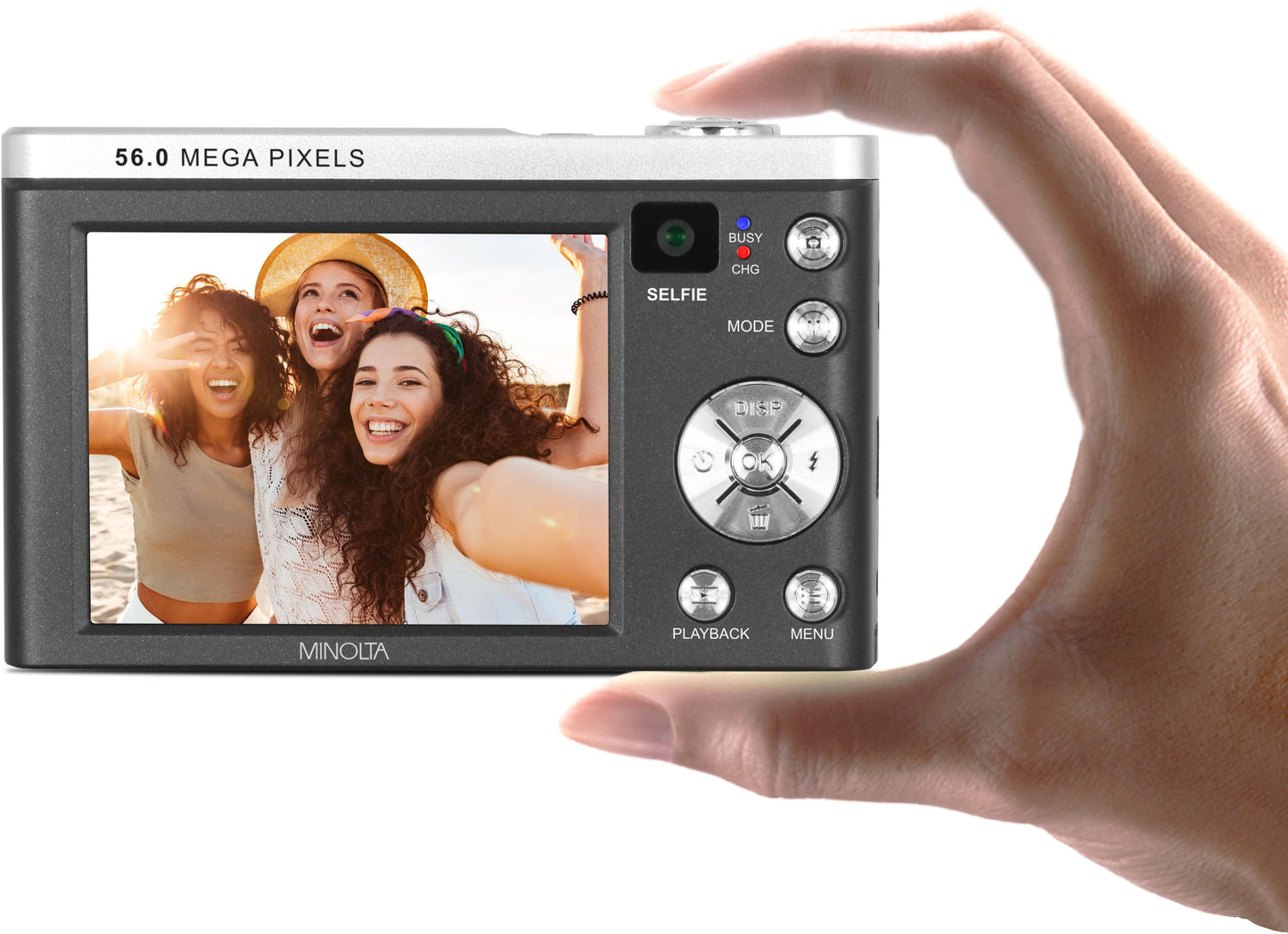 Minolta MNB5Z 56MP 5K Digital Camera with 5x Optical Zoom – Black (Brand New)