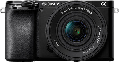 Sony Alpha 6100 APS-C Mirrorless Camera with E PZ 16-50mm & 55-210mm Two Lens Kit – Black (Brand New)