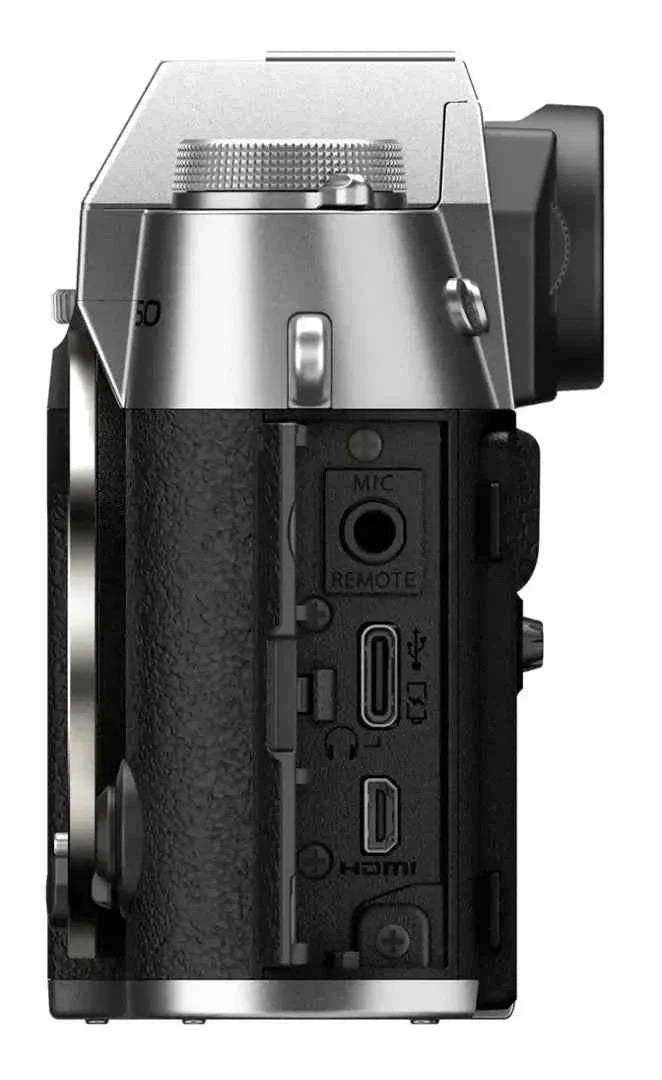 Fujifilm X - T50 40.2MP APS - C Mirrorless Camera Body Only - Silver - lucycamera