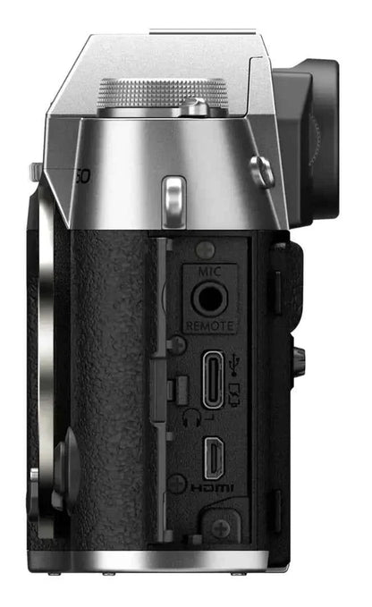 Fujifilm X - T50 40.2MP APS - C Mirrorless Camera Body Only - Silver - lucycamera