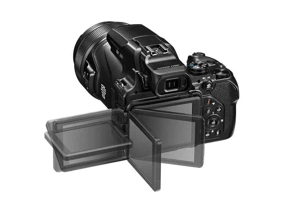 Nikon COOLPIX P1000 16MP Bridge Camera - Black (125x Zoom, 24 - 3000mm) - lucycamera