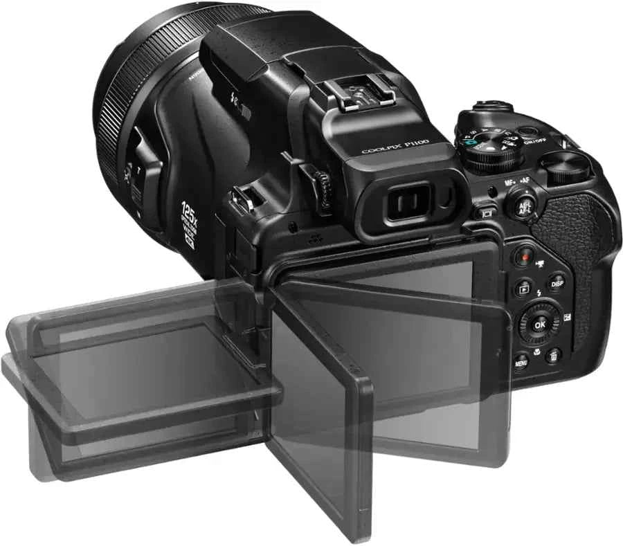 Nikon COOLPIX P1100 16MP Bridge Camera - Black (125x Zoom, 24 - 3000mm) - lucycamera