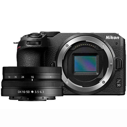 Nikon Z 30 20.9MP Mirrorless Vlog Camera with 16 - 50mm Lens - Black - lucycamera