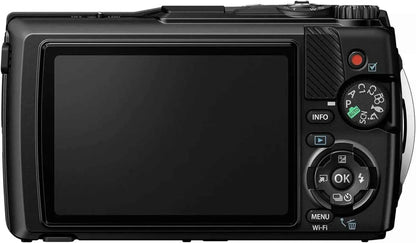 OM SYSTEM Tough TG - 7 12MP Waterproof Compact Camera - Black (4K) - lucycamera