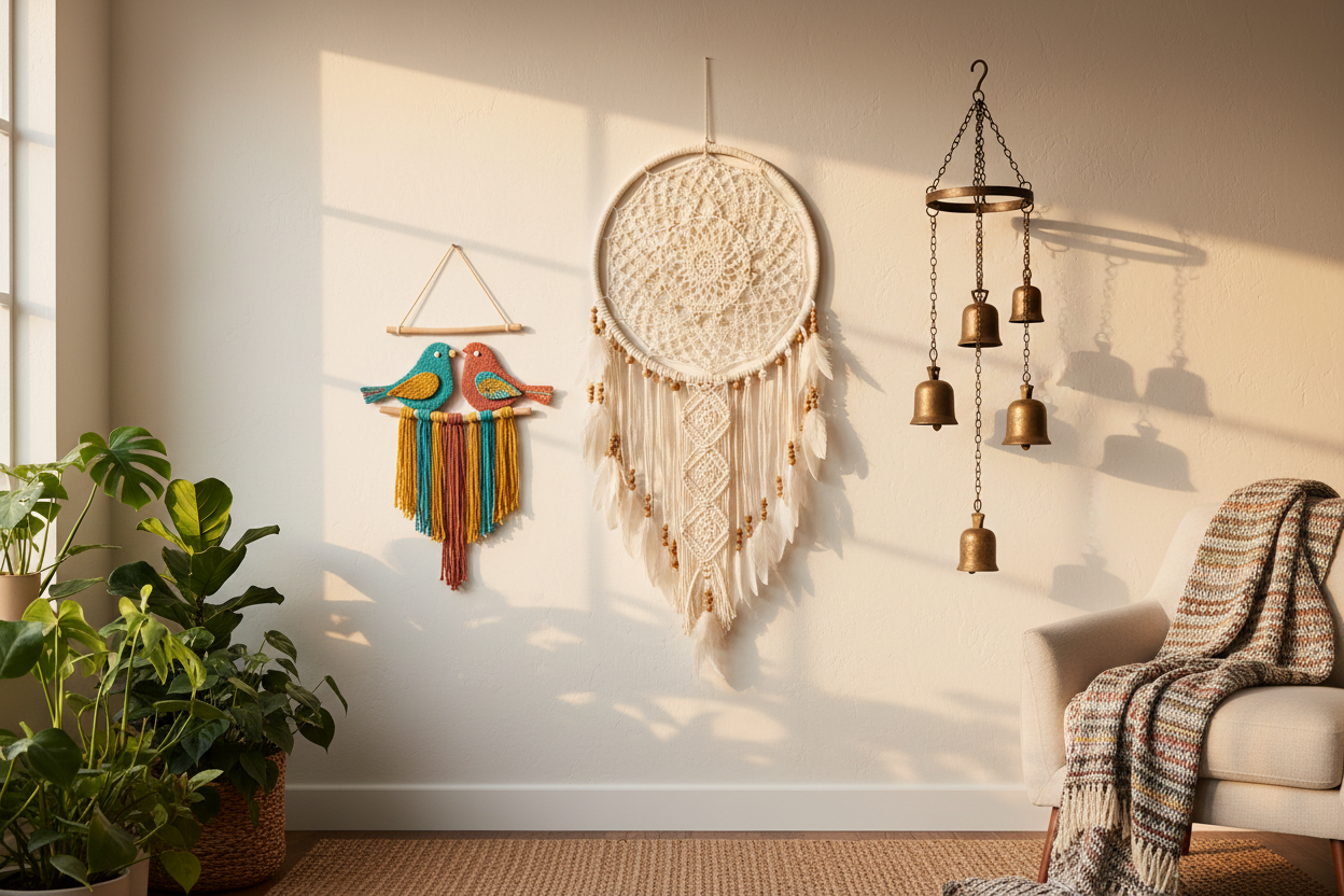 Pixcrown Boho Living Room Wall Décor Banner
