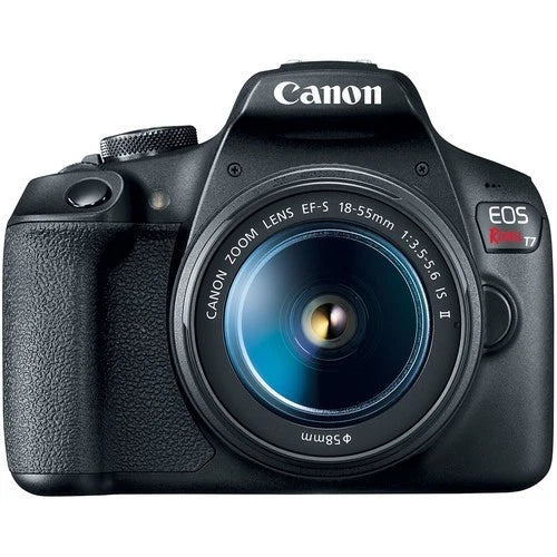 Canon EOS Rebel T7 24.1MP DSLR Camera with EF-S 18-55mm f/3.5-5.6 IS II Lens – Black (Brand New)