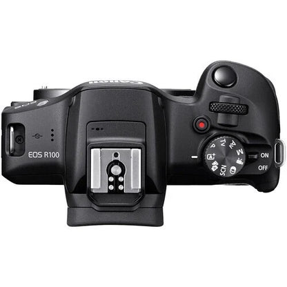 Canon EOS R100 24.1MP APS-C Mirrorless Camera (Body Only) – Black (Brand New)
