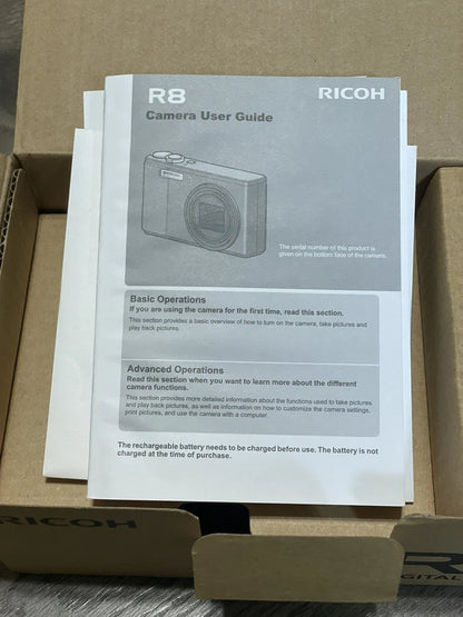 Ricoh R8 10MP 7.1x Zoom Compact Digital Camera – Rare Black Edition (Brand New)