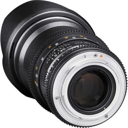 Rokinon 35mm T1.5 Cine DS Manual Focus Prime Lens for Canon EF Mount – Brand New