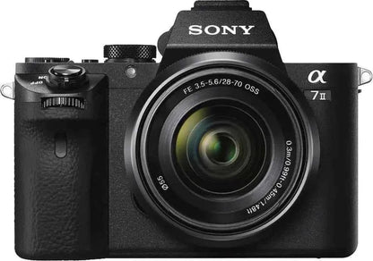 Sony α7 II 24.3MP Full - Frame Mirrorless Camera + 28 - 70mm Lens Kit - Black - lucycamera