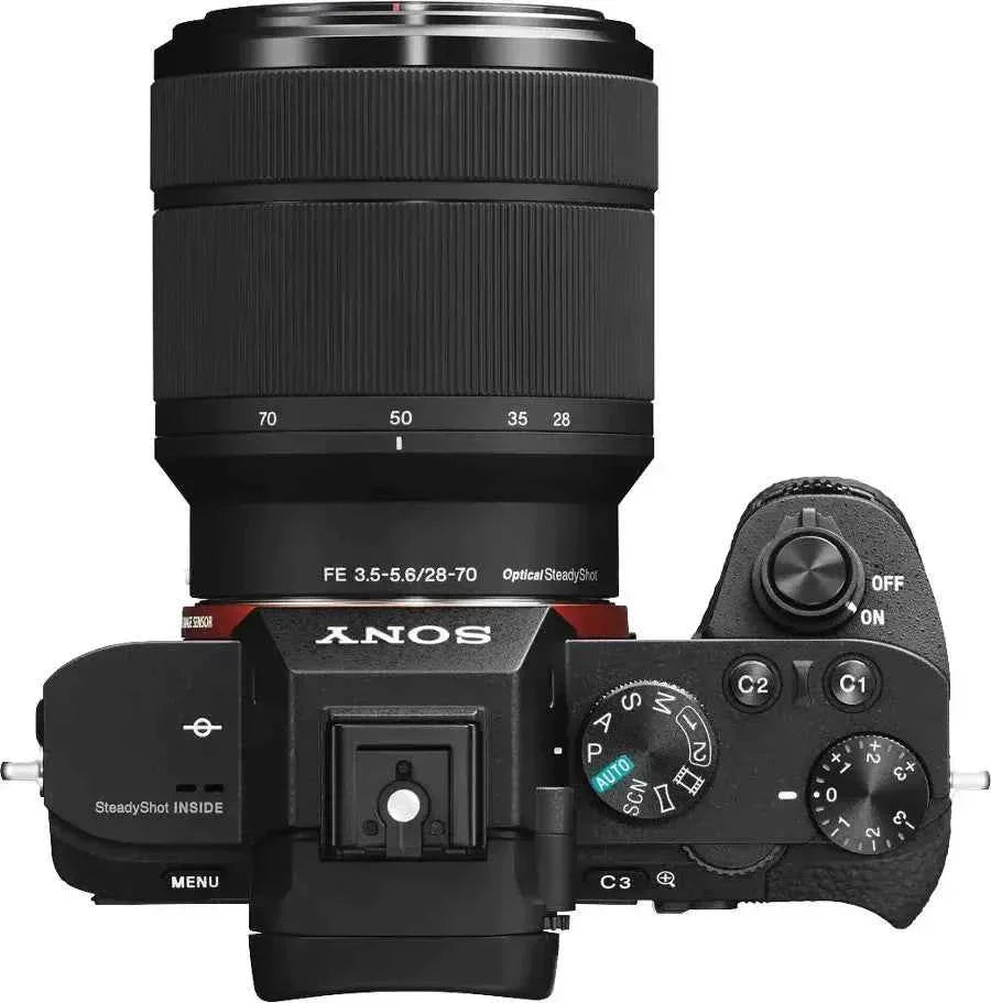 Sony α7 II 24.3MP Full - Frame Mirrorless Camera + 28 - 70mm Lens Kit - Black - lucycamera