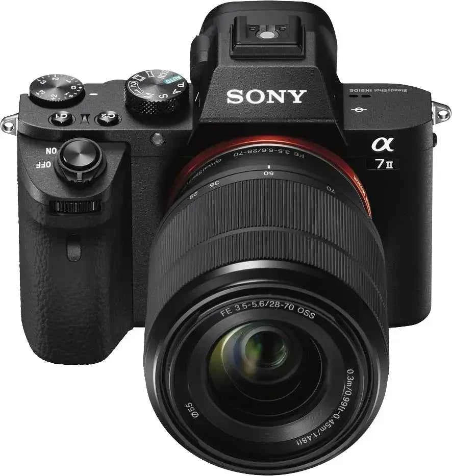 Sony α7 II 24.3MP Full - Frame Mirrorless Camera + 28 - 70mm Lens Kit - Black - lucycamera