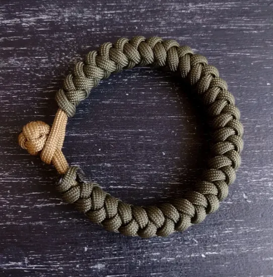 Picture of Handmade Round Braid Paracord Bracelet – Adjustable Survival Style Wristband