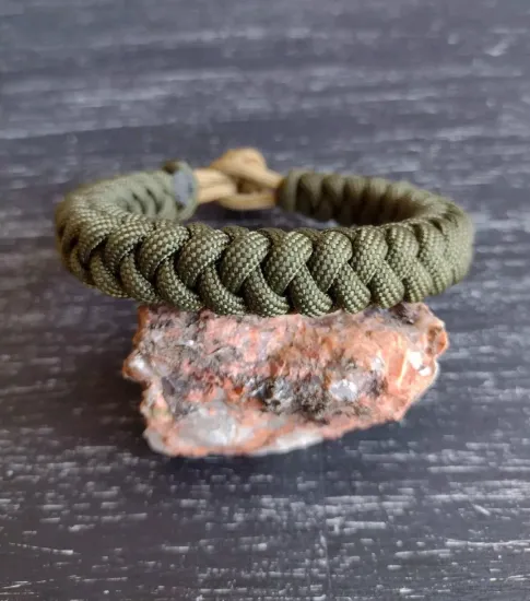 Picture of Handmade Round Braid Paracord Bracelet – Adjustable Survival Style Wristband