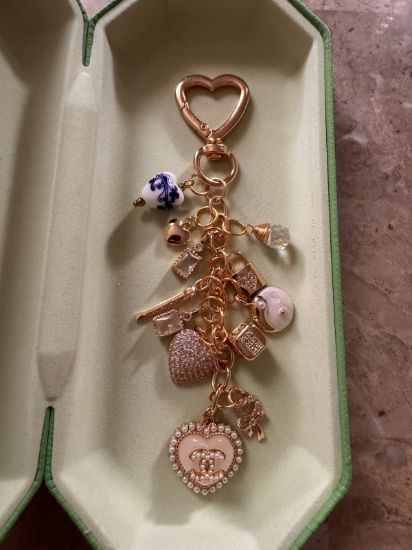 Picture of Handmade Repurposed Style Bag Charm Keychain Accessory