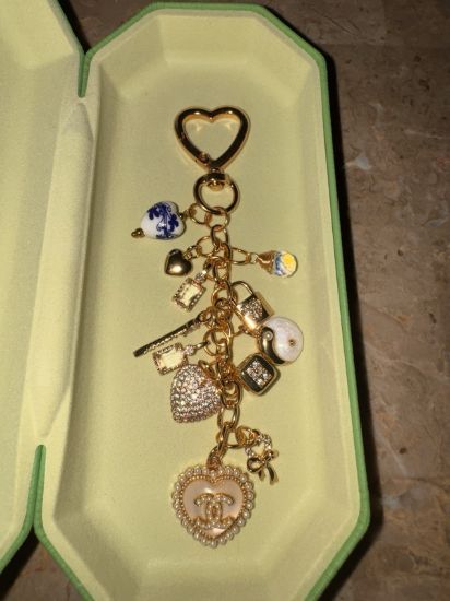 Picture of Handmade Repurposed Style Bag Charm Keychain Accessory